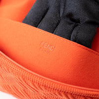 Fendi Coral Canvas Small Baguette Shoulder Bag