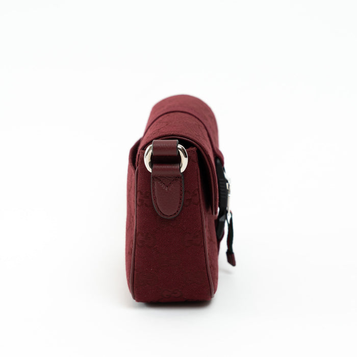 Gucci Burgundy GG Supreme Monogram Canvas Messenger Bag