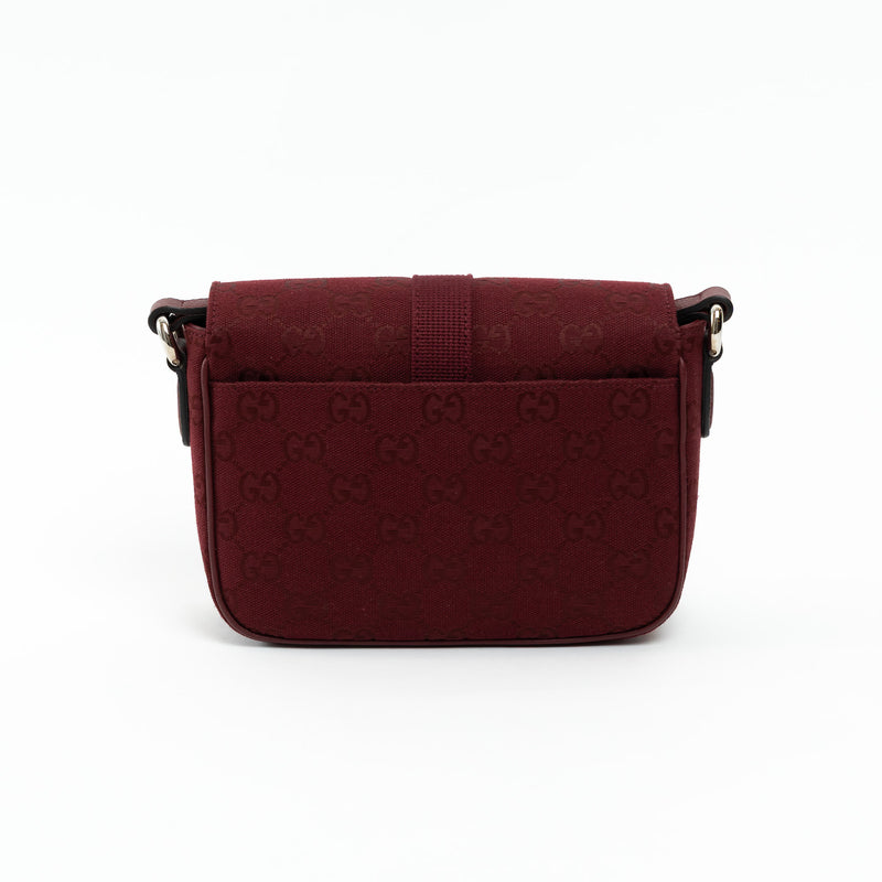 Gucci Burgundy GG Supreme Monogram Canvas Messenger Bag