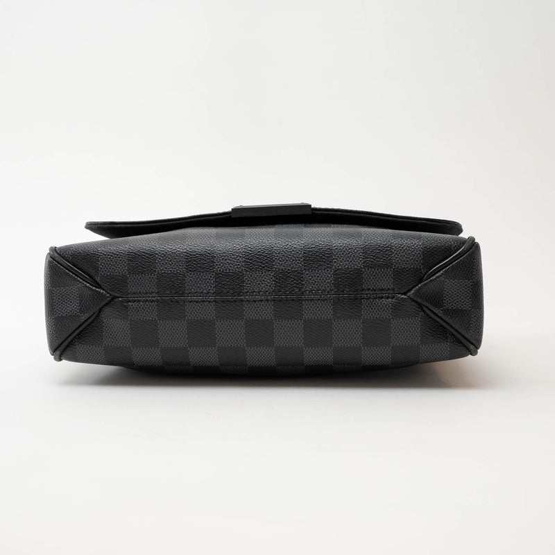 Louis Vuitton Black Damier Graphite Canvas District PM Messenger Bag