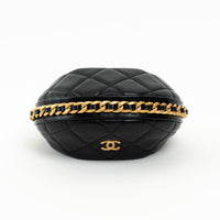Pre-Loved Chanel™ Black Lambskin Leather Mini Pouch