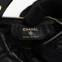 Pre-Loved Chanel™ Black Lambskin Leather Mini Pouch