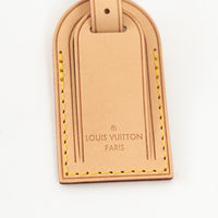 Louis Vuitton Grained Leather Luggage Tag