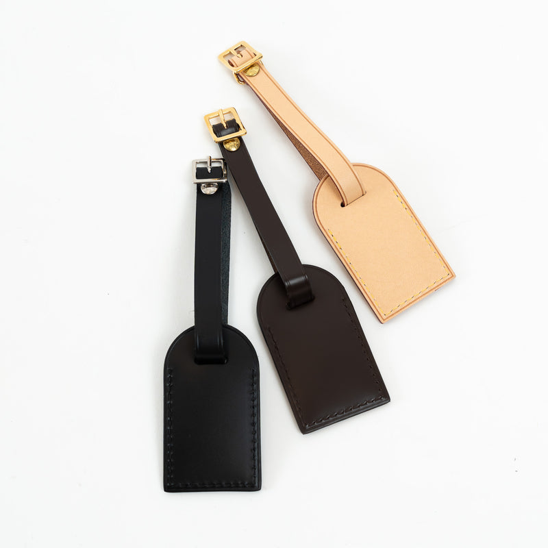 Louis Vuitton Grained Leather Luggage Tag