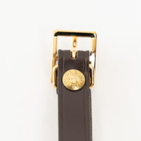Louis Vuitton Grained Leather Luggage Tag