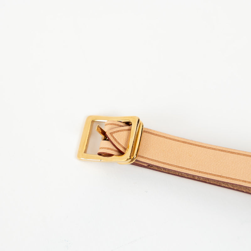 Louis Vuitton Grained Leather Luggage Tag