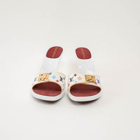 Louis Vuitton White Multicolour Monogram Coated Canvas Sandals Size 36.5