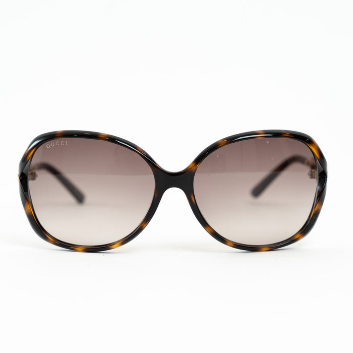 Gucci Tortoise Square Frame Sunglasses