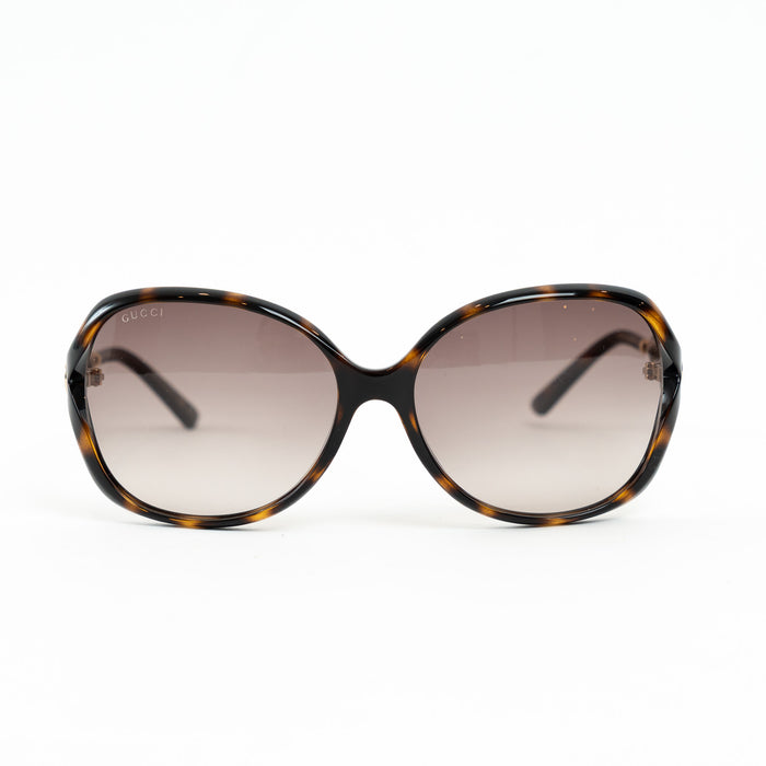 Gucci Tortoise Square Frame Sunglasses