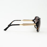 Gucci Tortoise Square Frame Sunglasses