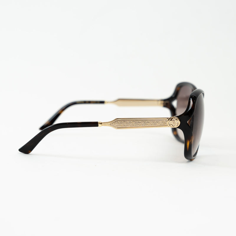 Gucci Tortoise Square Frame Sunglasses