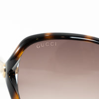 Gucci Tortoise Square Frame Sunglasses