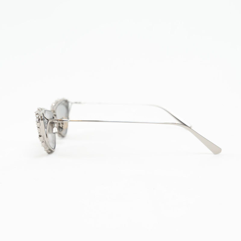 Dior Silver Crystal Embellished Miss Dior B1U Cateye Sunglasses
