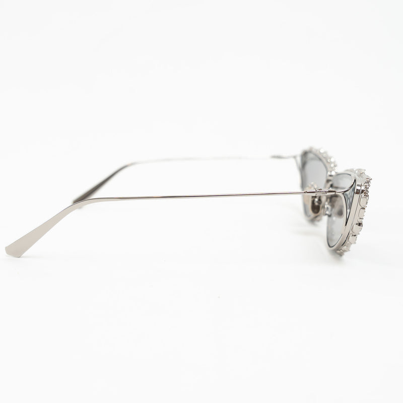 Dior Silver Crystal Embellished Miss Dior B1U Cateye Sunglasses