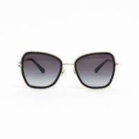 Pre-Loved Chanel™ Gold Tone Crystal Embellished Sunglasses