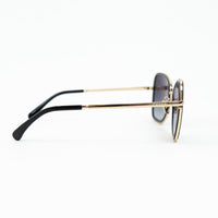 Pre-Loved Chanel™ Gold Tone Crystal Embellished Sunglasses