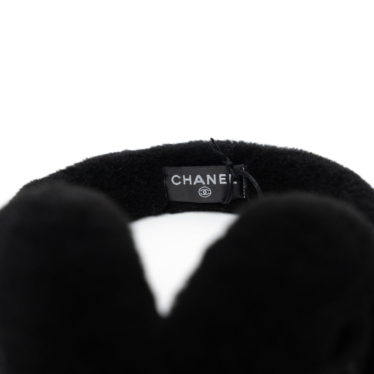 Pre-Loved Chanel™ Black Shearling Earmuffs