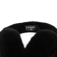 Pre-Loved Chanel™ Black Shearling Earmuffs