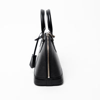 Louis Vuitton Black Epi Leather BB Alma Handbag with Guitar Strap