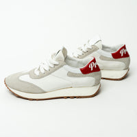 Prada Suede and Textile Sneakers with Red Details Size 35.5