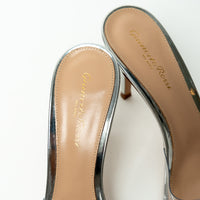 Gianvito Rossi Silver and PVC Mule Heels Size 39