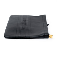 Dior Black Grained Leather Pouch