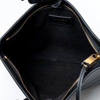 Dior Black Grained Leather Pouch
