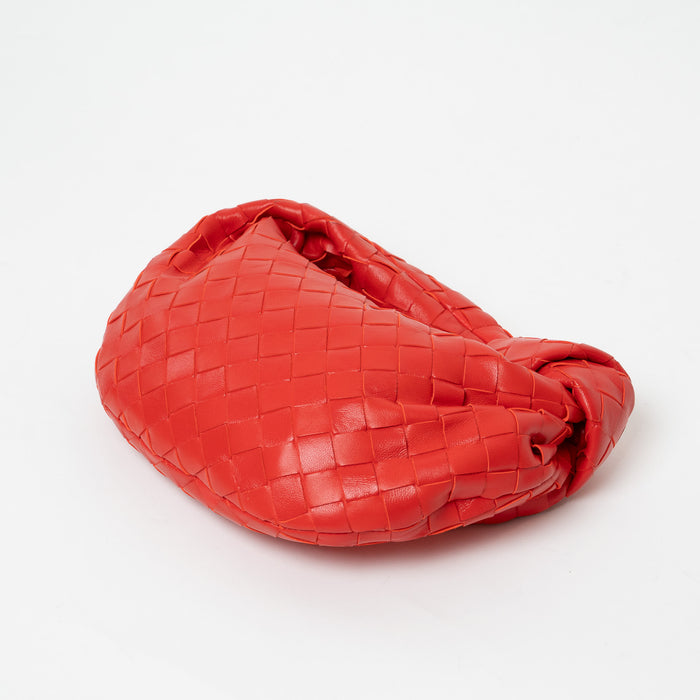 Bottega Veneta Red Intrecciato Leather Mini Jodie Bag