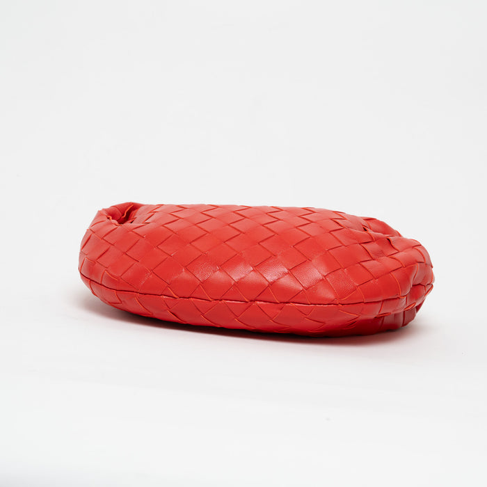 Bottega Veneta Red Intrecciato Leather Mini Jodie Bag
