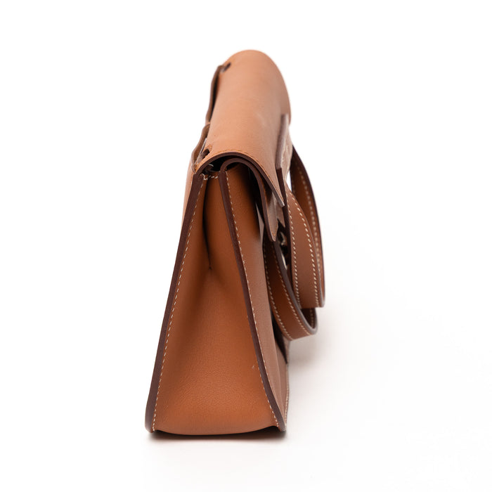 Hermes Gold Swift Leather Halzan Mini Bag 22