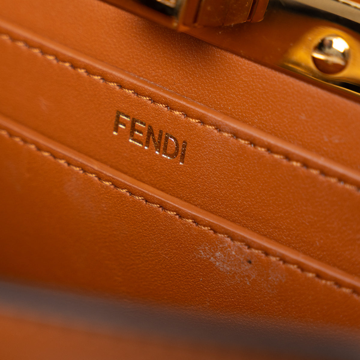 Fendi Burnt Orange Peekaboo Handbag