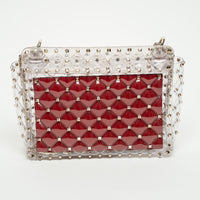 Valentino Clear PVC Rockstud Handbag
