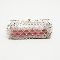Valentino Clear PVC Rockstud Handbag