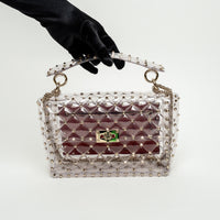 Valentino Clear PVC Rockstud Handbag