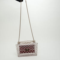 Valentino Clear PVC Rockstud Handbag