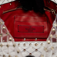 Valentino Clear PVC Rockstud Handbag