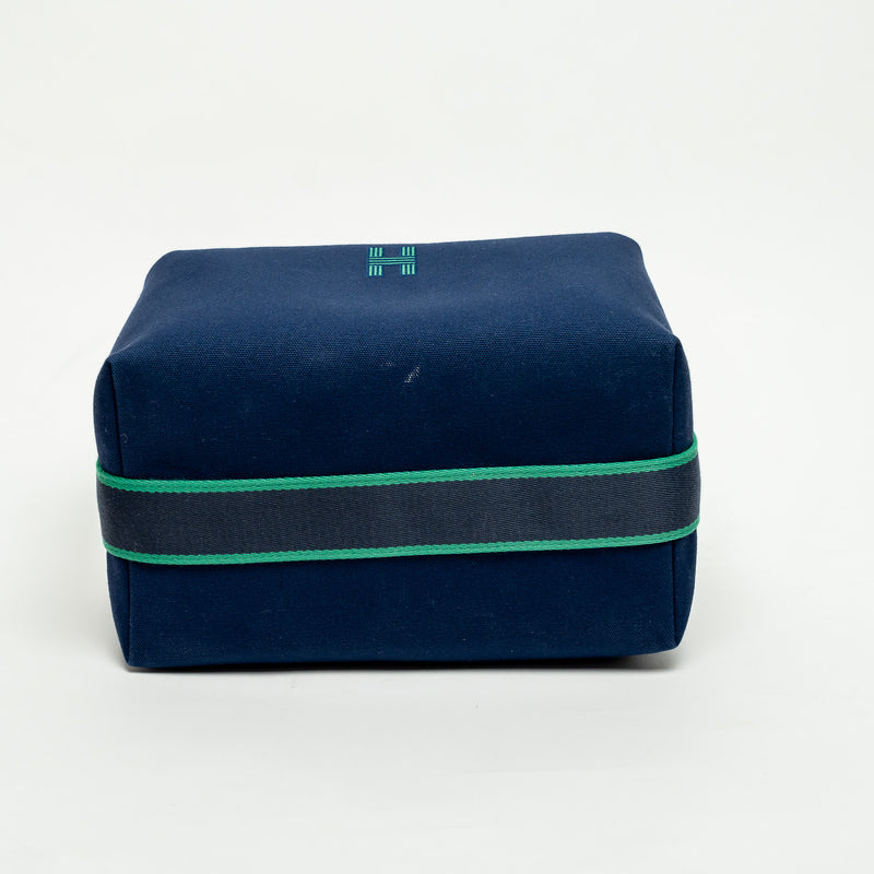 Hermes Blue Wool Large Bride-A-Brac Handbag