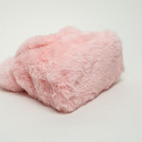 Blumaine Pink Faux Fur Handbag