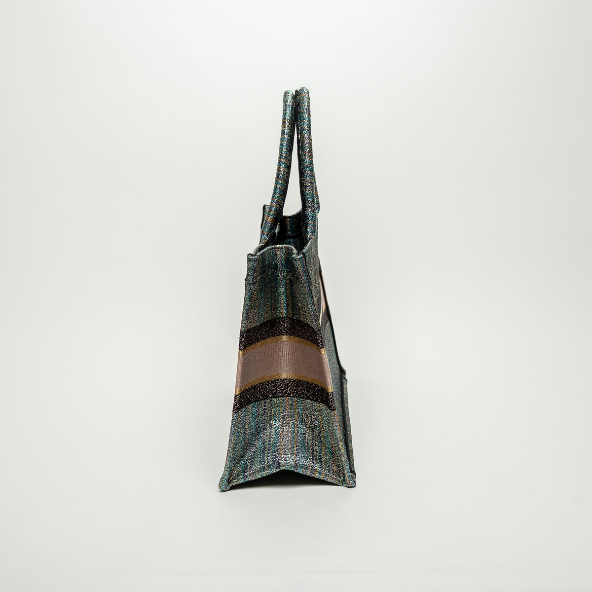 Dior Metallic Multicolour Lurex Medium Book Tote