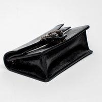 Gucci Black Patent Leather Mini Dionysus Crossbody Bag