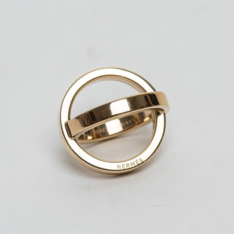 Hermes Gold Cosmos Scarf Ring