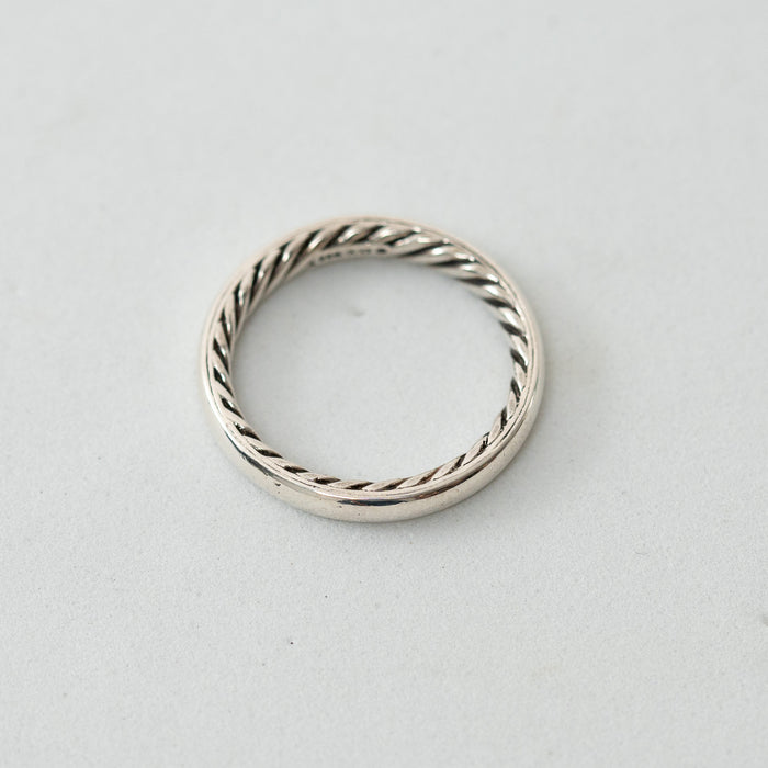 David Yurman Sterling Silver Sculpted Cable Ring