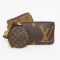 Louis Vuitton Brown Monogram Canvas Trio Pouch