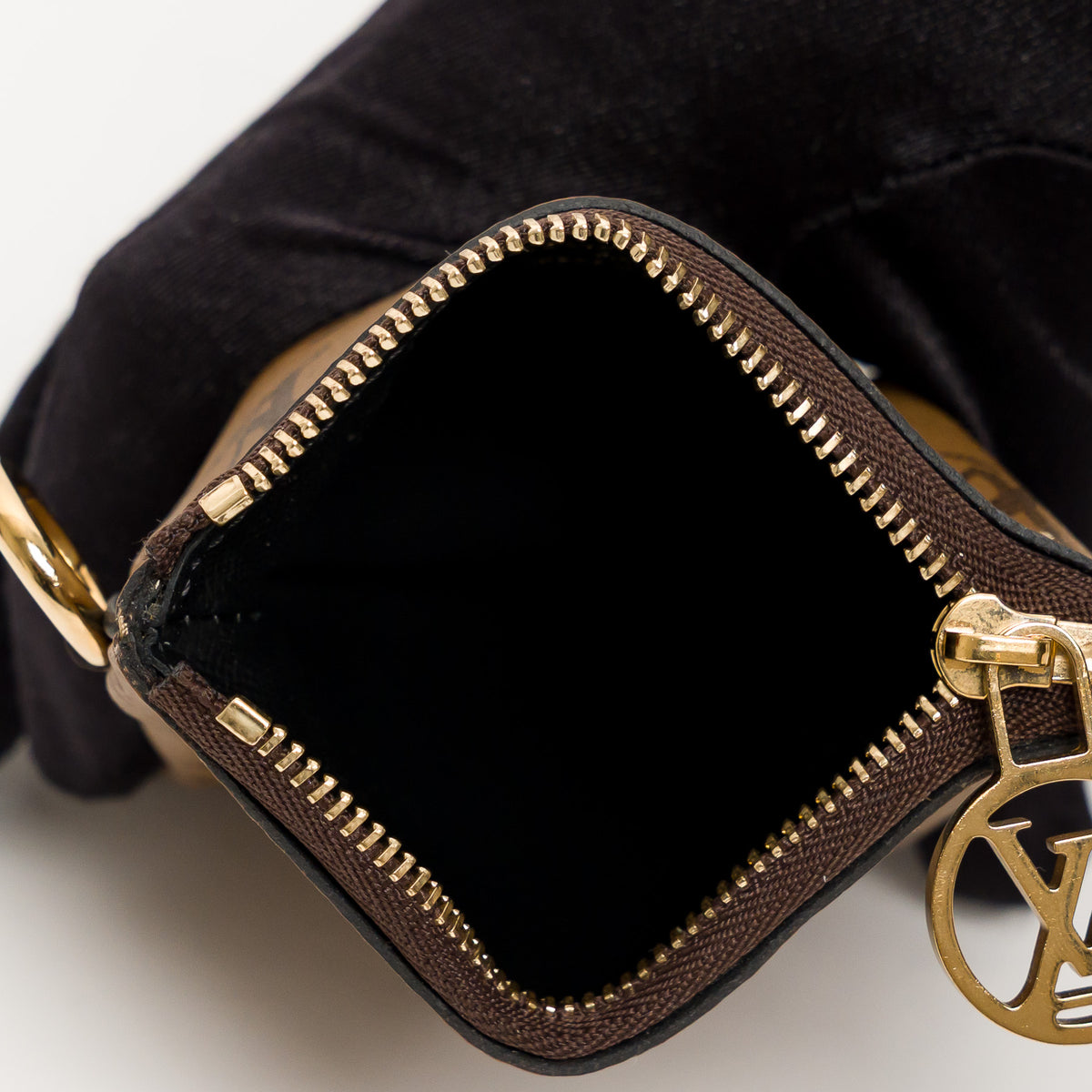 Louis Vuitton Brown Monogram Canvas Trio Pouch