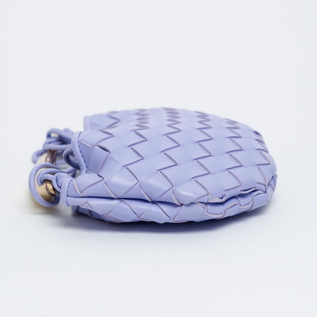 Bottega Veneta Amethyst Purple Intrecciato Leather Mini Sardine Handbag
