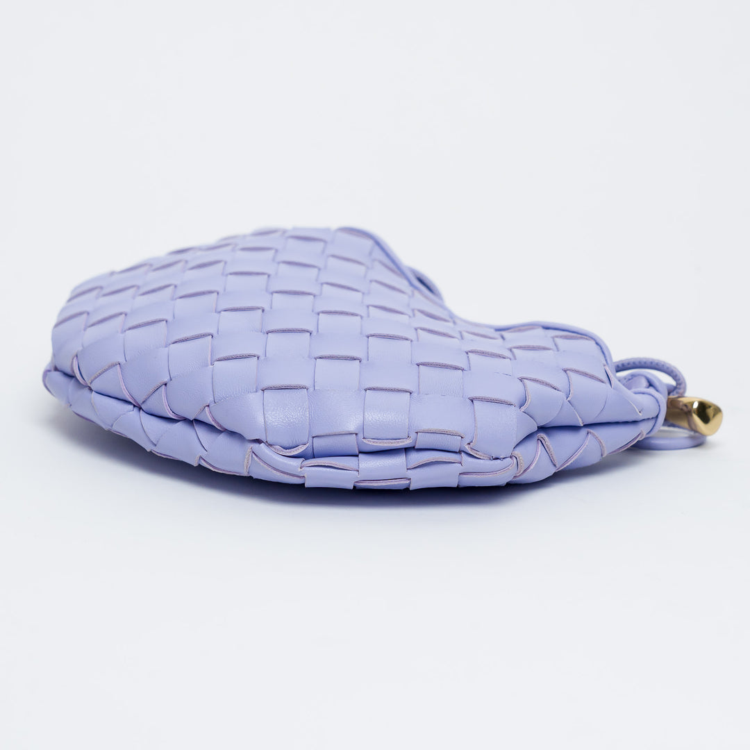Bottega Veneta Amethyst Purple Intrecciato Leather Mini Sardine Handbag