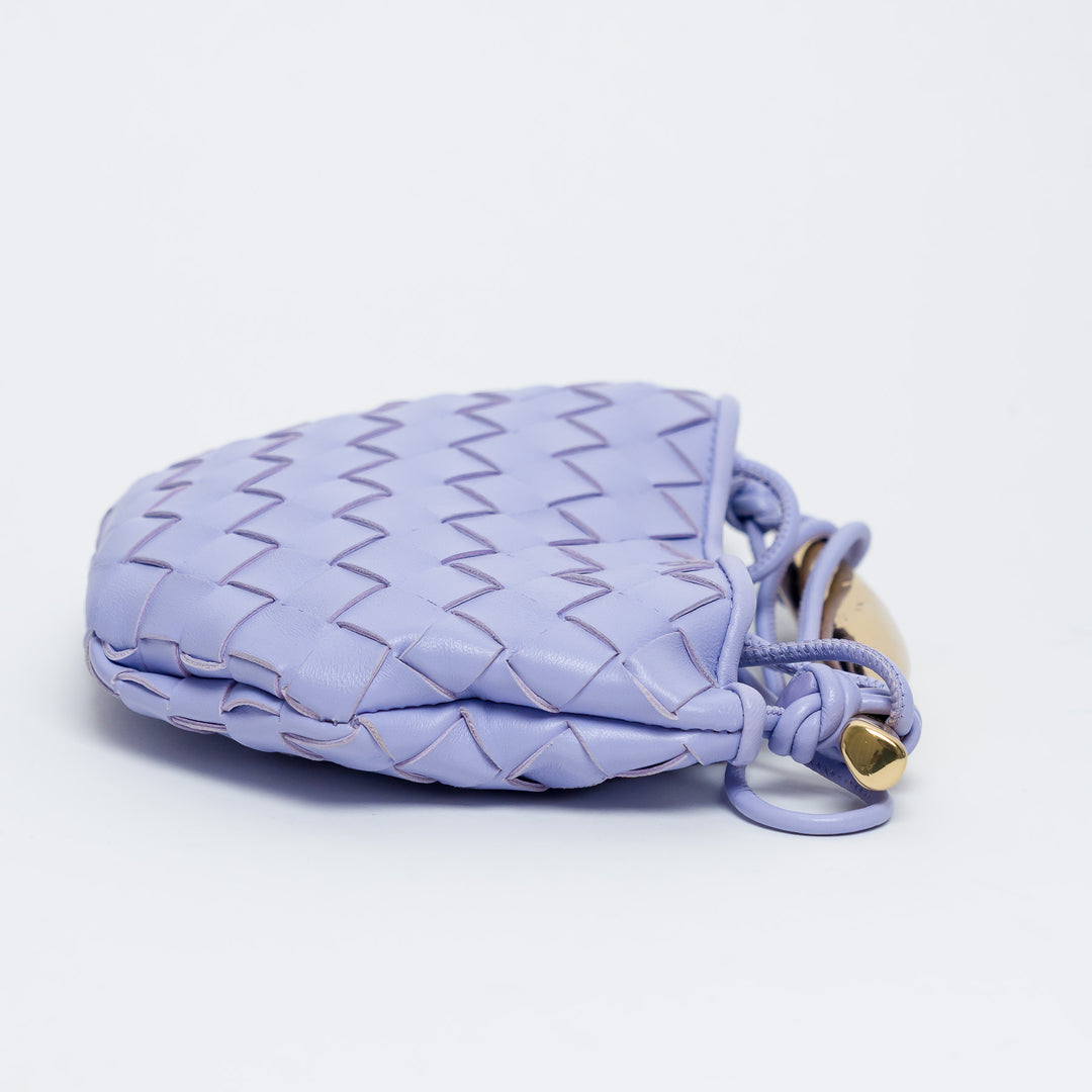 Bottega Veneta Amethyst Purple Intrecciato Leather Mini Sardine Handbag