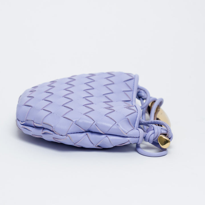 Bottega Veneta Amethyst Purple Intrecciato Leather Mini Sardine Handbag