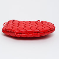 Bottega Veneta Red Intrecciato Leather Mini Sardine Handbag