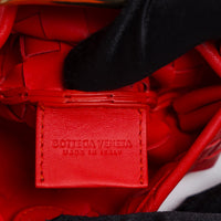 Bottega Veneta Red Intrecciato Leather Mini Sardine Handbag